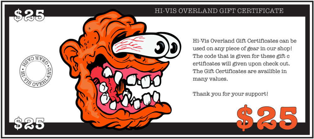 Hi-vis Overland Gift Certificate (1000x445), Png Download