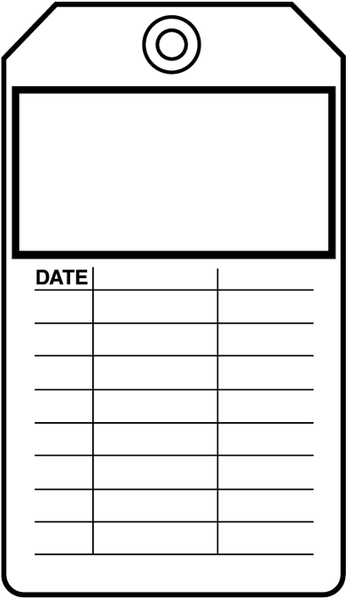 Brady Equipment Servicing Tag Blank - Musical Composition (800x800), Png Download