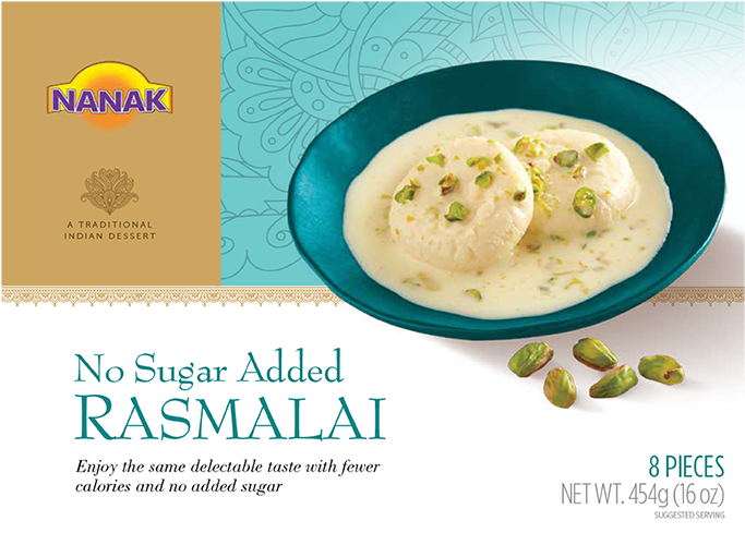 No Added Sugar Rasmalai - Nanak Rasmalai Price (800x835), Png Download