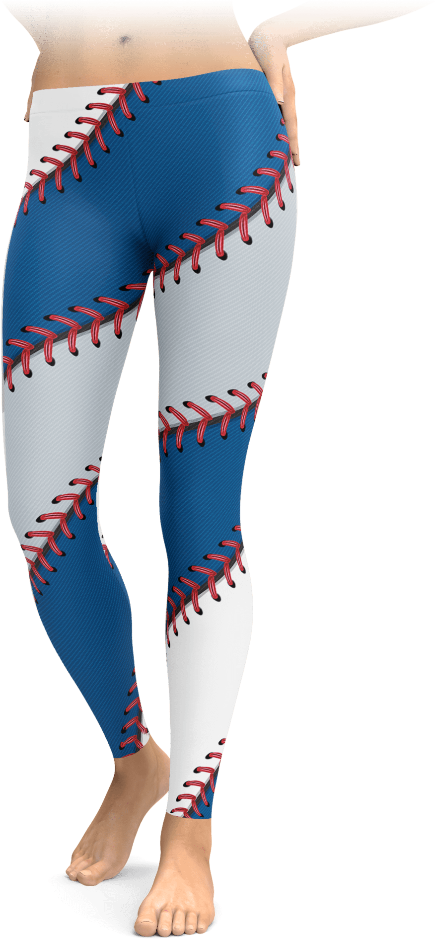 Baseball Stitch Leggings - Clothing (1692x2048), Png Download