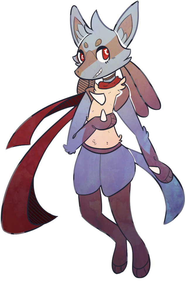 Lucario I Drew For An Old Friend - Cartoon (706x1037), Png Download
