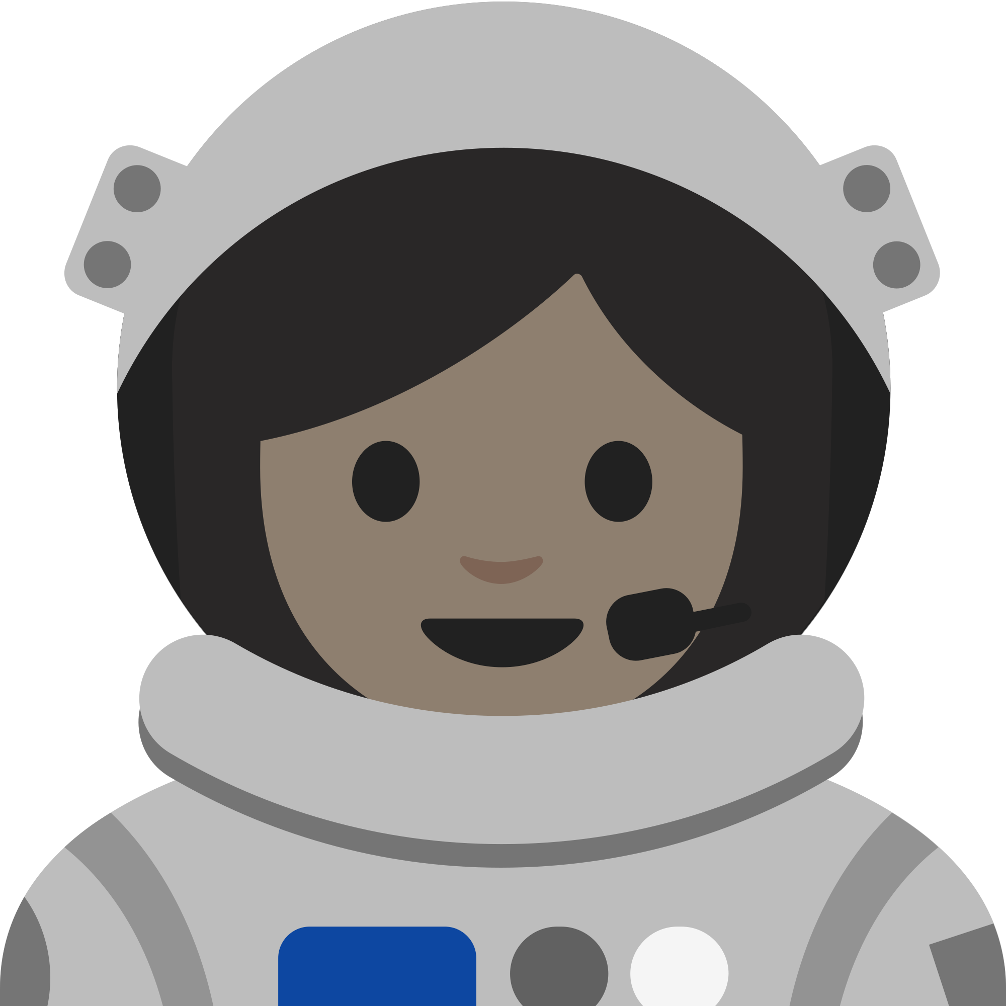 Open - Woman Astronaut Emoji (2000x2000), Png Download