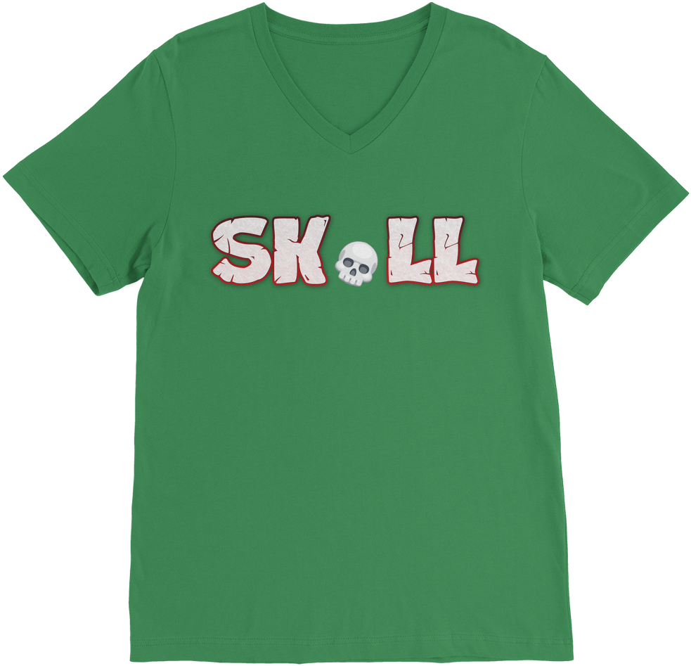 Skull Emoji Classic V Neck T Shirt Everything Skull - Elliott Smith T Shirt (1024x1024), Png Download