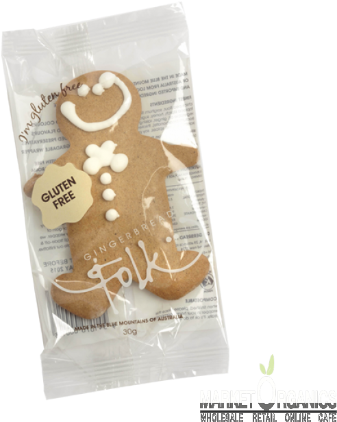 Gingerbread Man - 30g - Folk (650x650), Png Download