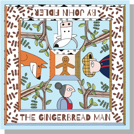 The Gingerbread Man - Illustration (506x754), Png Download