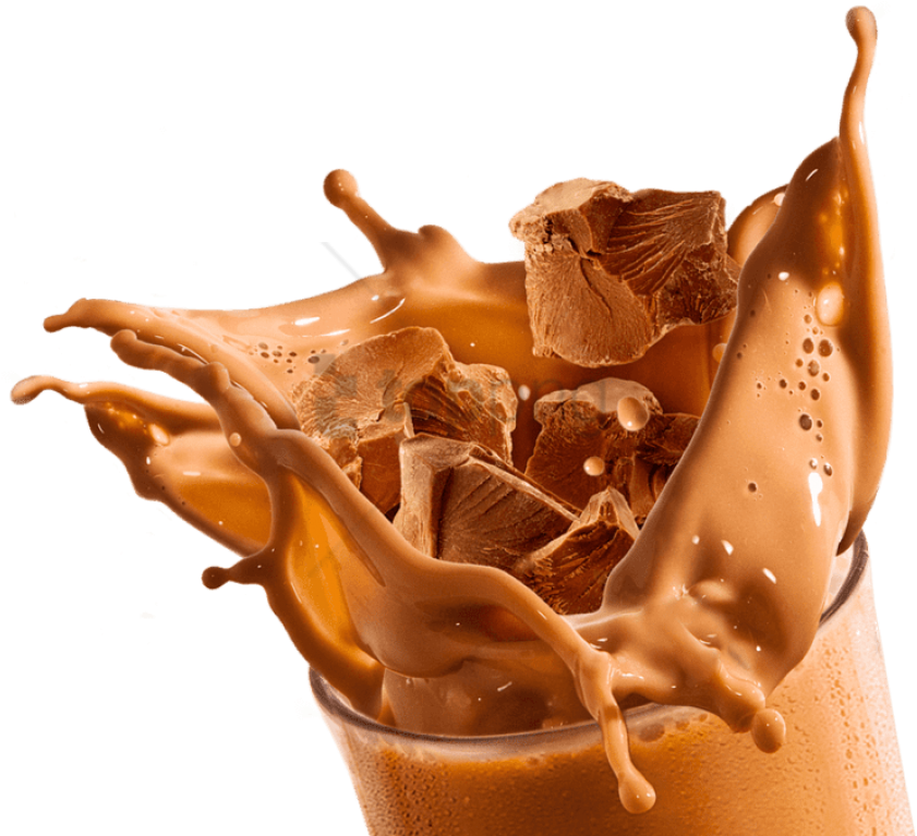 Free Png Download Chocolate Milk Splash Png Png Images - Cold Coffee Splash Png (850x782), Png Download