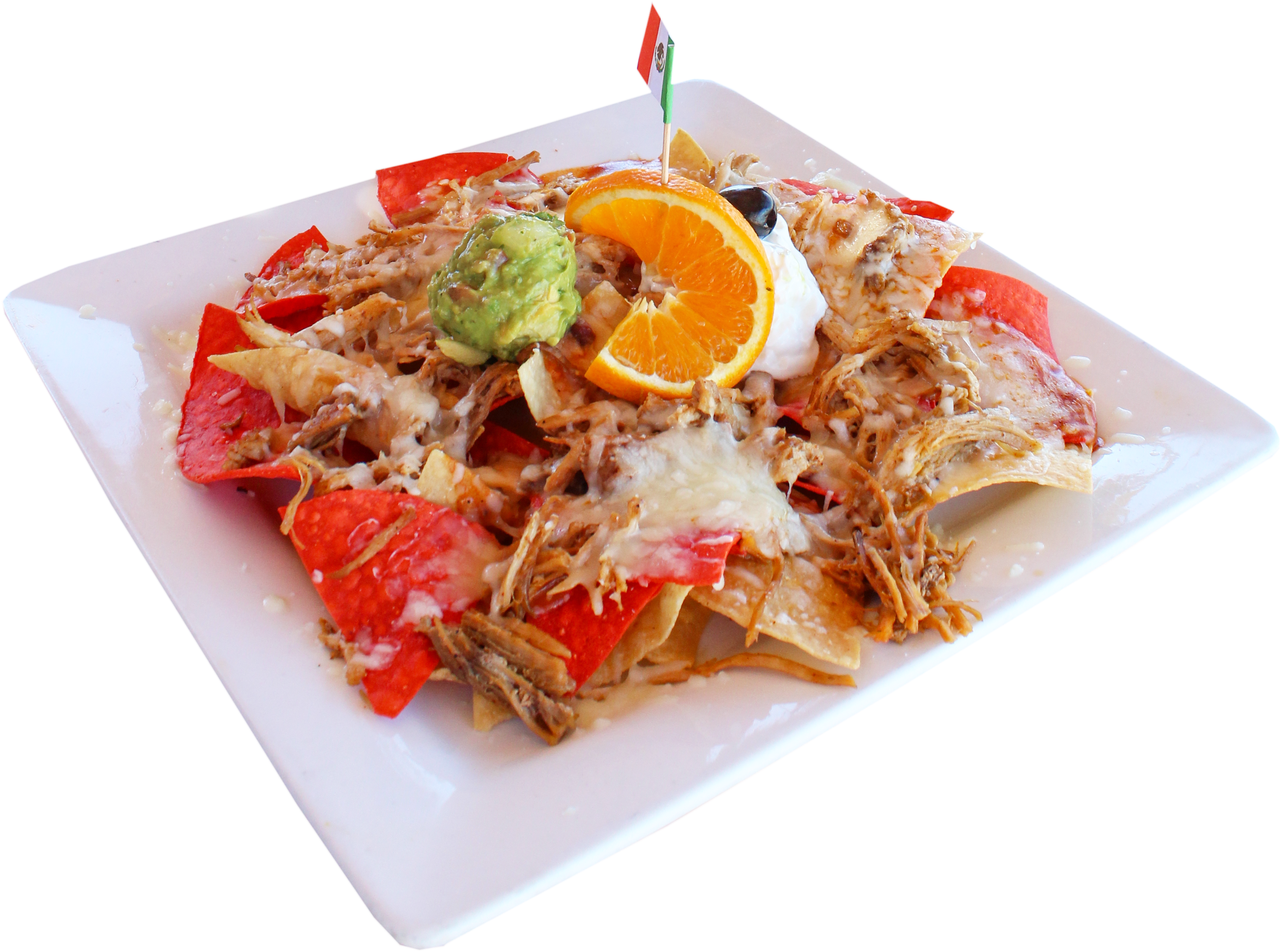 Cheese Nachos - Panucho (3456x2745), Png Download