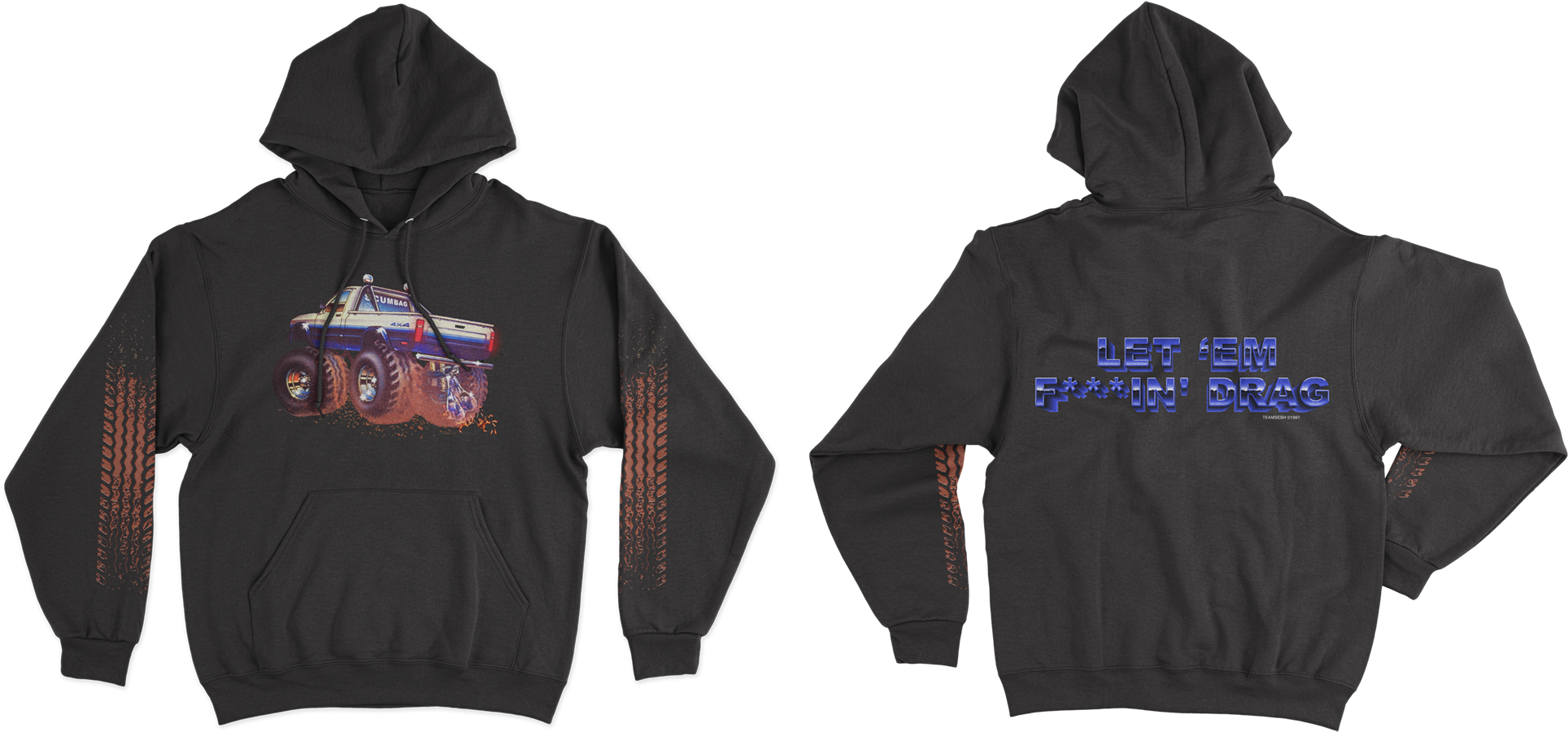 Image Of Unclerickystrucknuts Hoodie - Atatürk Imzalı Sweat Kırmızı (2000x1033), Png Download