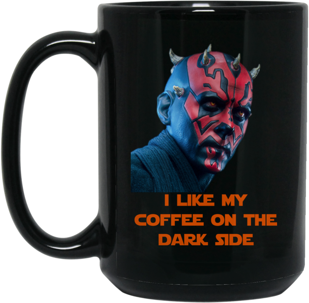 Darth Maul I Like My Coffee On The Dark Side V2 Bm15oz - Battlefront 2 Darth Maul Cards (1024x1024), Png Download