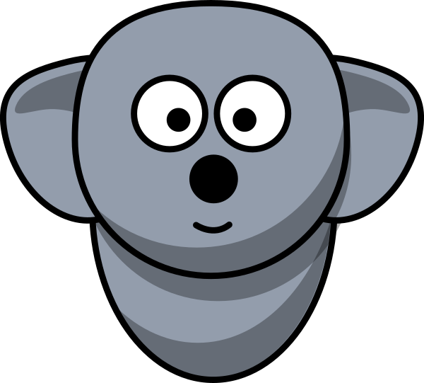 Koala Clip Art - Cartoon Elephant Boy (600x541), Png Download