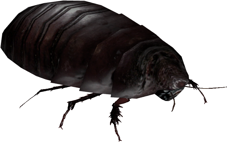 Giant Burrowing Cockroach - Flea (830x830), Png Download