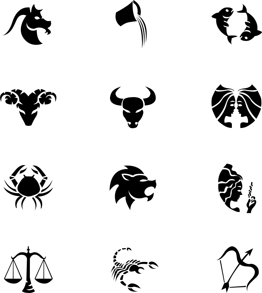 Png File Svg - Star Signs (878x980), Png Download