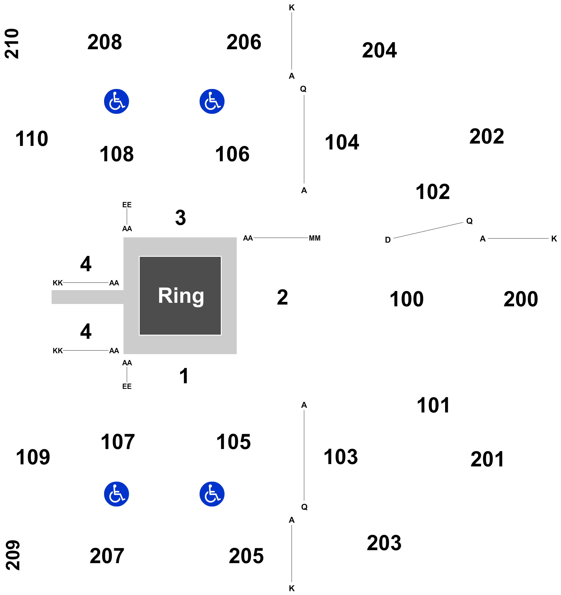 Vip Packages For Ring Of Honor Wrestling Tickets - Diagram (2100x2144), Png Download