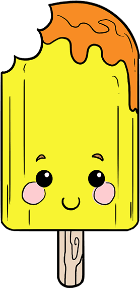 How To Draw Cute Popsicle (680x678), Png Download
