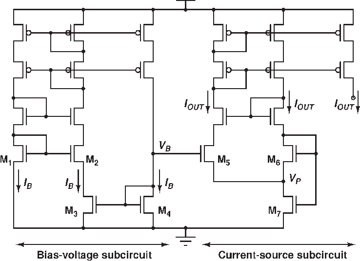 Schematic Of Our Current Reference Circuit - Diagram (738x536), Png Download
