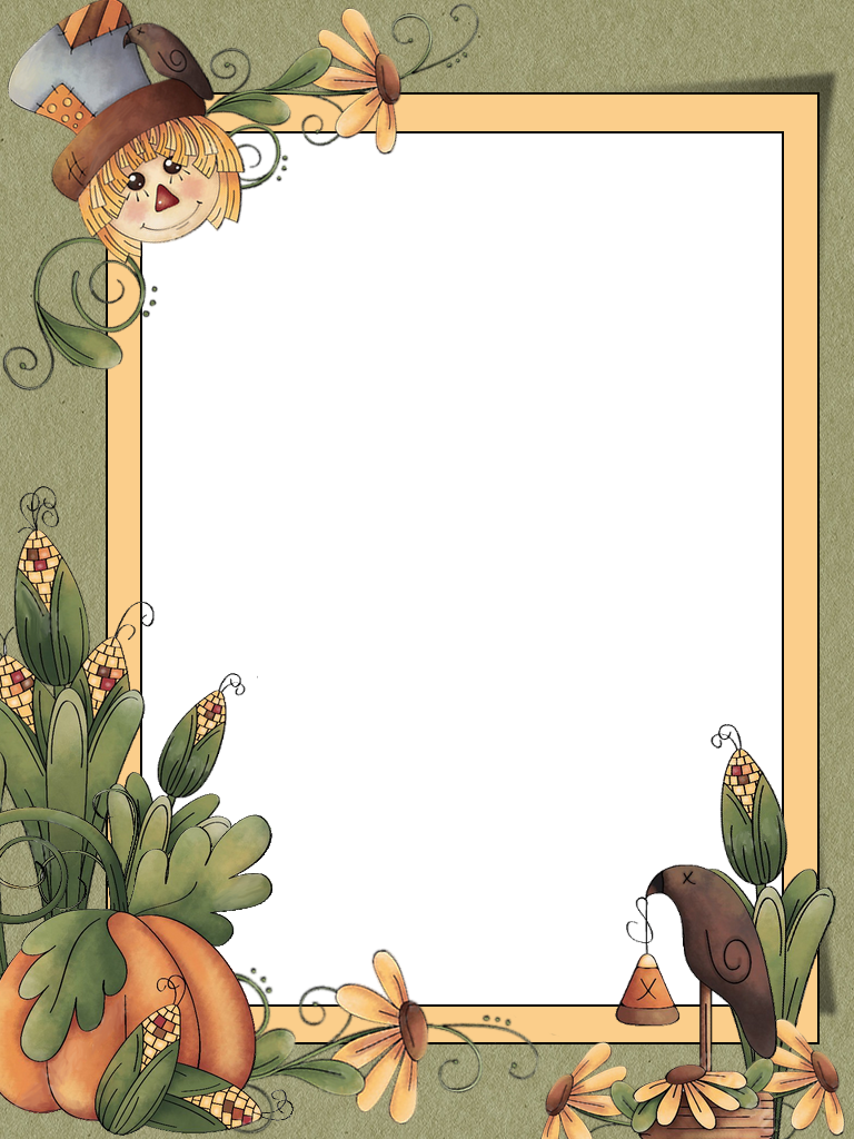 Page Borders, Borders And Frames, G 5, Boarders, Grandkids, - Cartoon (768x1024), Png Download