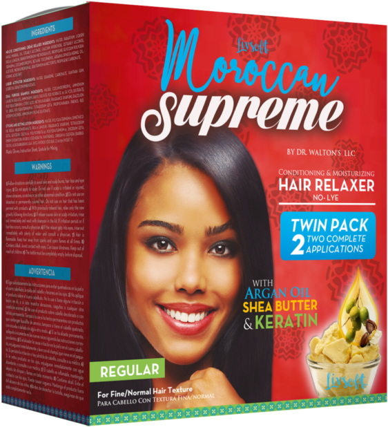 Moroccan Supreme Hair Relaxer W Argan Oil Shea Butter - Supreme Moroccan (593x640), Png Download