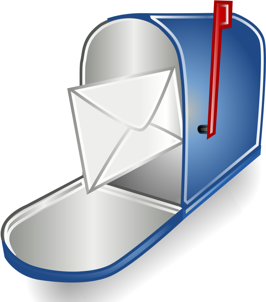 File - Mailbox - Svg - Open Mail Box Png (955x1024), Png Download