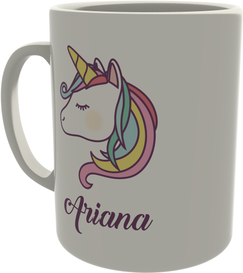 Unicorn Head - Coffee Cup (600x760), Png Download
