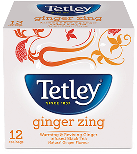 Tetley Ginger Zing (635x570), Png Download
