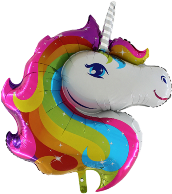 Unicorn Head - Palloncino Unicorno (650x650), Png Download