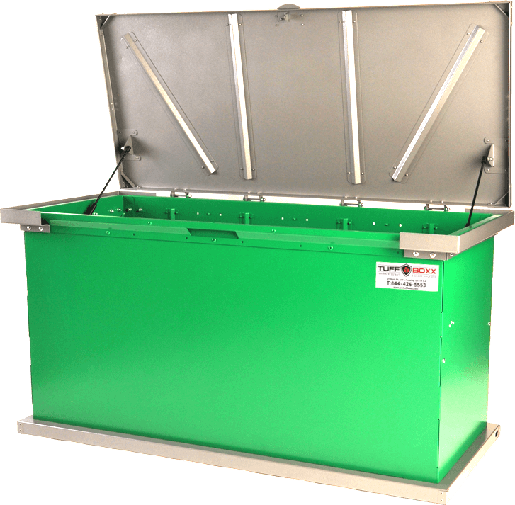 Kodiak Bin Details - Bear Proof Garbage Box (727x713), Png Download