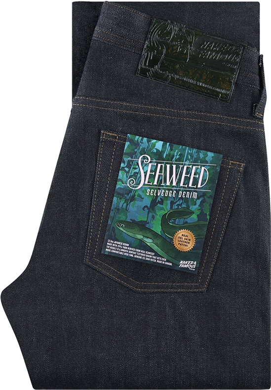 12 - 5oz - Seaweed Selvedge - Super Guy - Pocket (900x900), Png Download