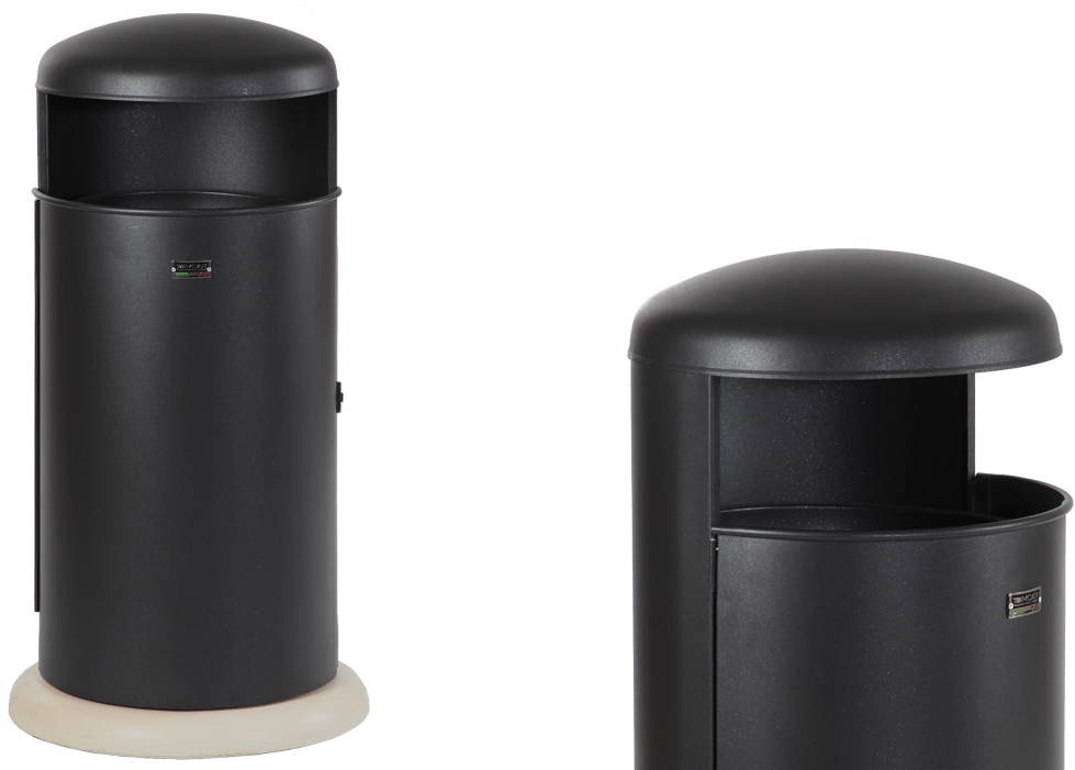 Metal And Concrete Container For Urban Waste Collection - Urban Trash Png (1250x700), Png Download