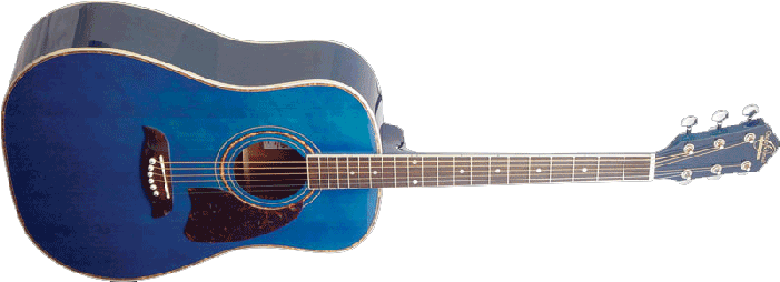 Oscar Schmidt Og2tbl Dreadnought Acoustic Guitar - Guitar (700x700), Png Download