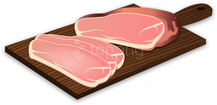 Free Png Ham Png Png Images Transparent - Cutting Board Clipart (850x419), Png Download
