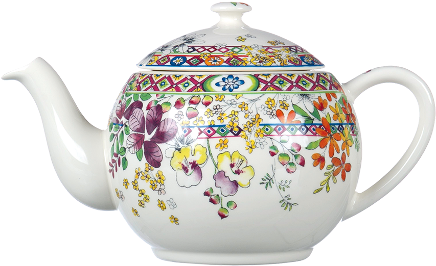 1 Teapot - Back - Bagatelle - Gien Bagatelle Teapot (869x543), Png Download