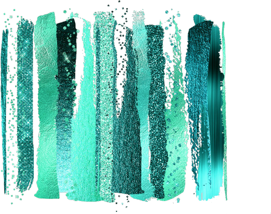 #overlay #smear #smudge #painting #paint #turquoise - Teal Paint Strokes (1024x749), Png Download