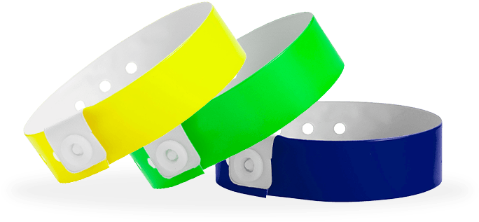 Narrow Vinyl Wristbands - Plastic Wristbands Png (810x460), Png Download