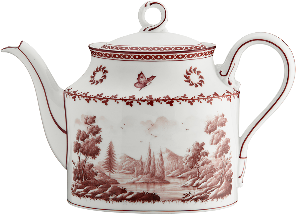 Teapot Paesaggi Rame - Teapot (1412x1022), Png Download