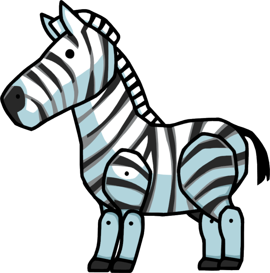 858 X 870 9 - Scribblenauts Zebra Foal (858x870), Png Download