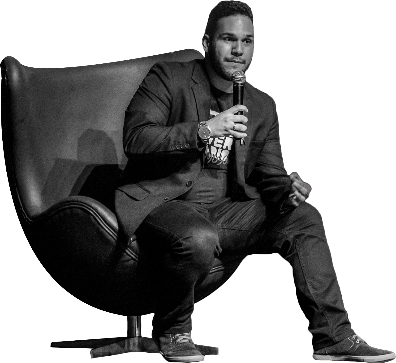About-us - Sitting (1676x1540), Png Download