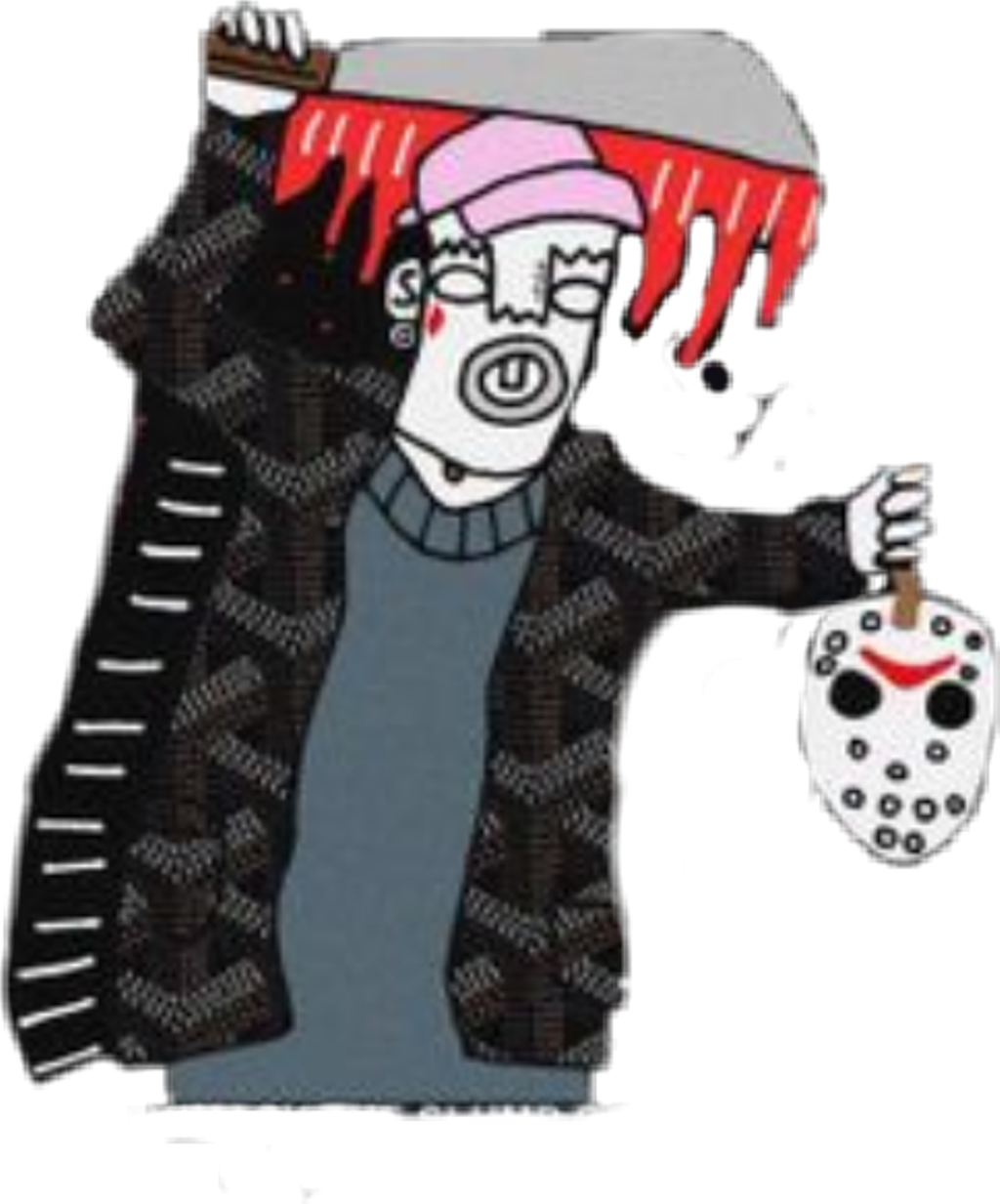 #skimasktheslumpgod #skimask #slumpgod #ski #mask #rap - Ski Mask Drown In Designer (1024x1233), Png Download