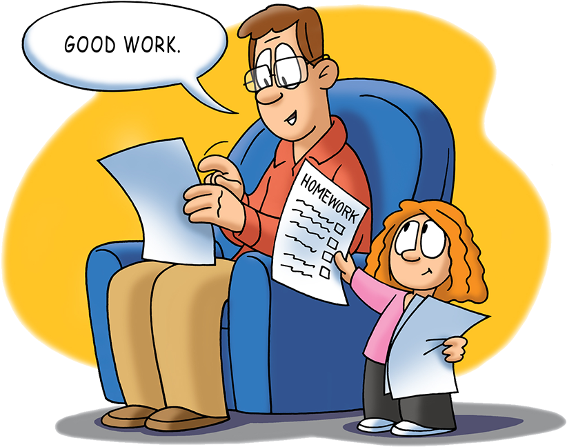 Homework Spot3 - Cartoon (864x681), Png Download