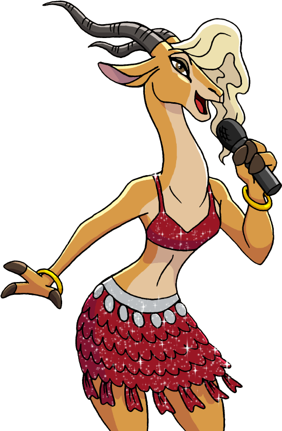Gazelle Clipart Zootopia - Cartoon (583x862), Png Download
