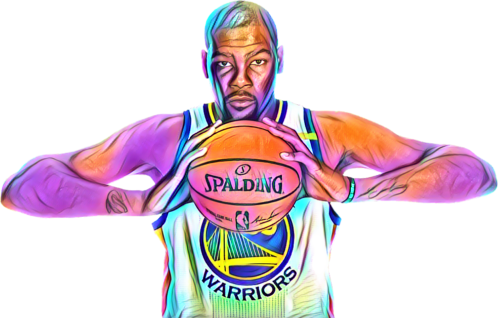 Kevin Durant Edit Fanart - Basketball Player (984x628), Png Download