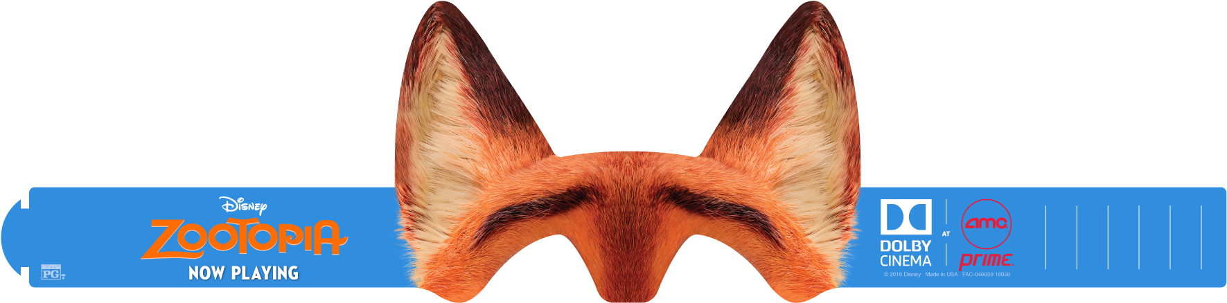 Nick Wilder Headband - Zootopia Crafts (1823x514), Png Download