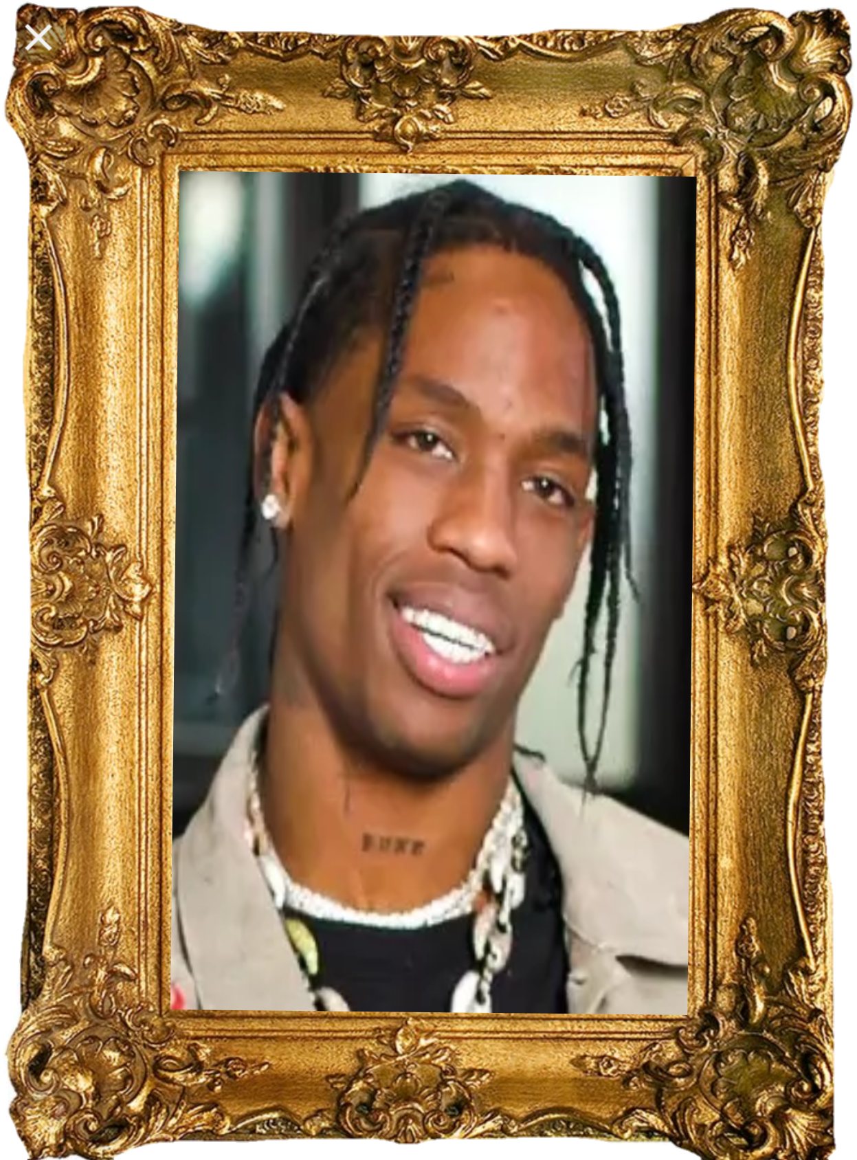 Memela Frame - Travis Scott James Fauntleroy My Ex Best Friend (1285x1694), Png Download