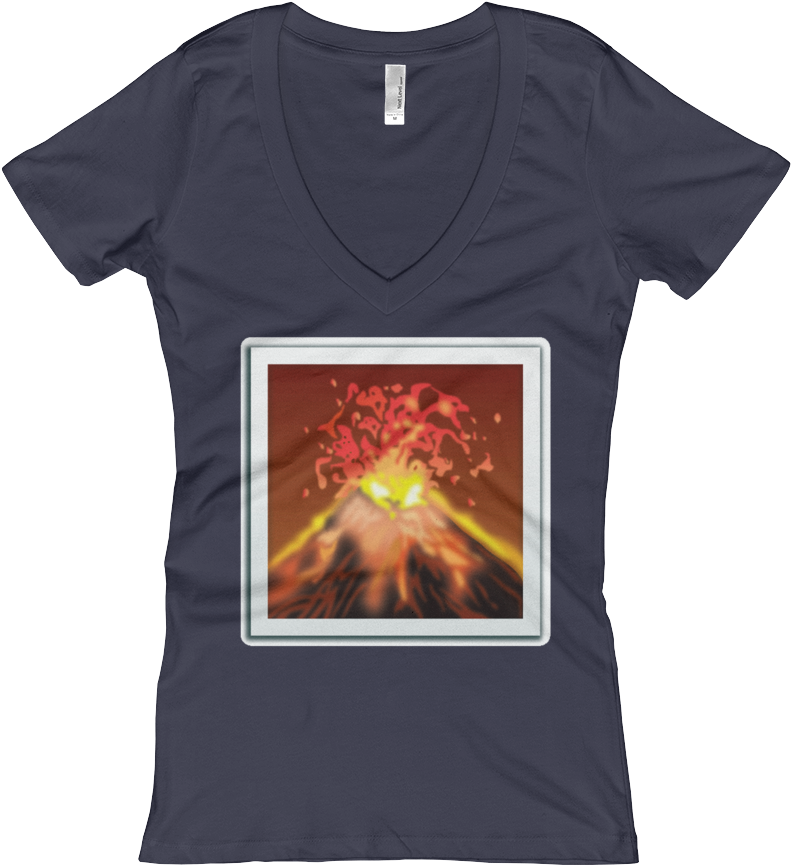 Women's Emoji V-neck - T-shirt (1000x1000), Png Download