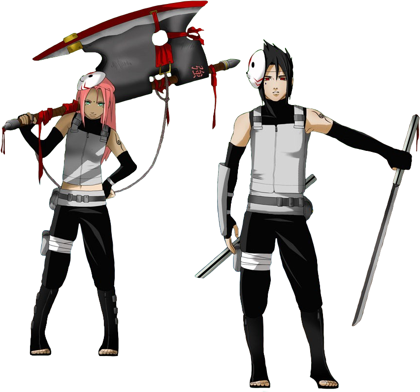 Naruto Shippuden Sasuke, Sasuke Sakura Sarada, Naruto - Naruto Anbu (907x833), Png Download