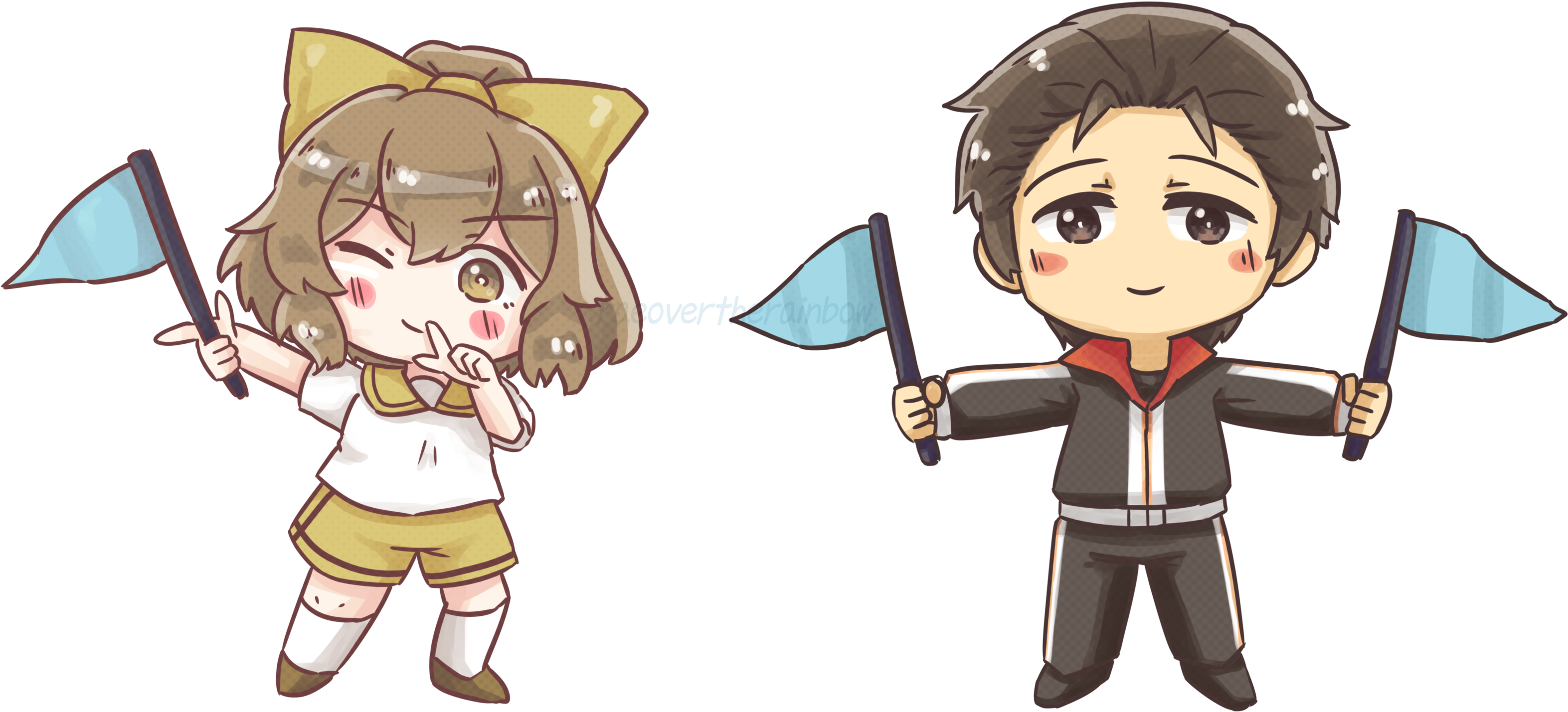 Fan Art Delthea And Reinhardt - Cartoon (3363x1630), Png Download