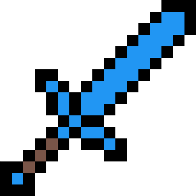 Minecraft Diamond Sword (1184x1184), Png Download