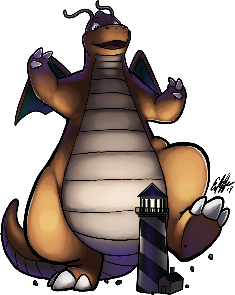Big Dragonite (1019x1280), Png Download