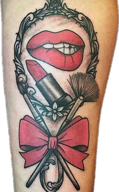Makeup Tattoos (398x639), Png Download