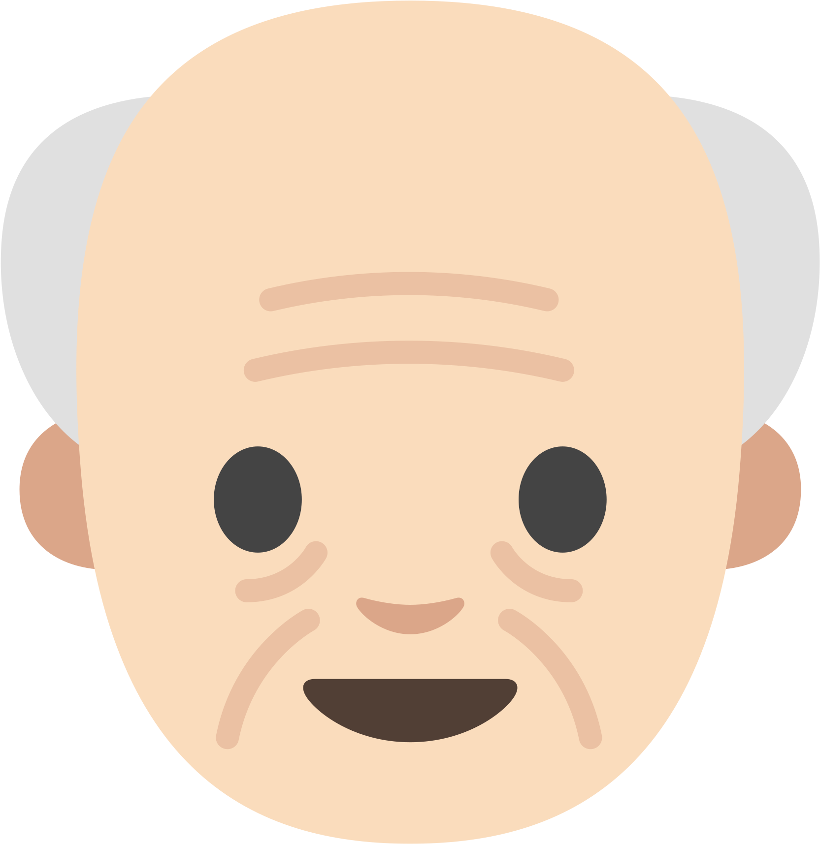 Open - Old Woman Emoji Android (2000x2000), Png Download