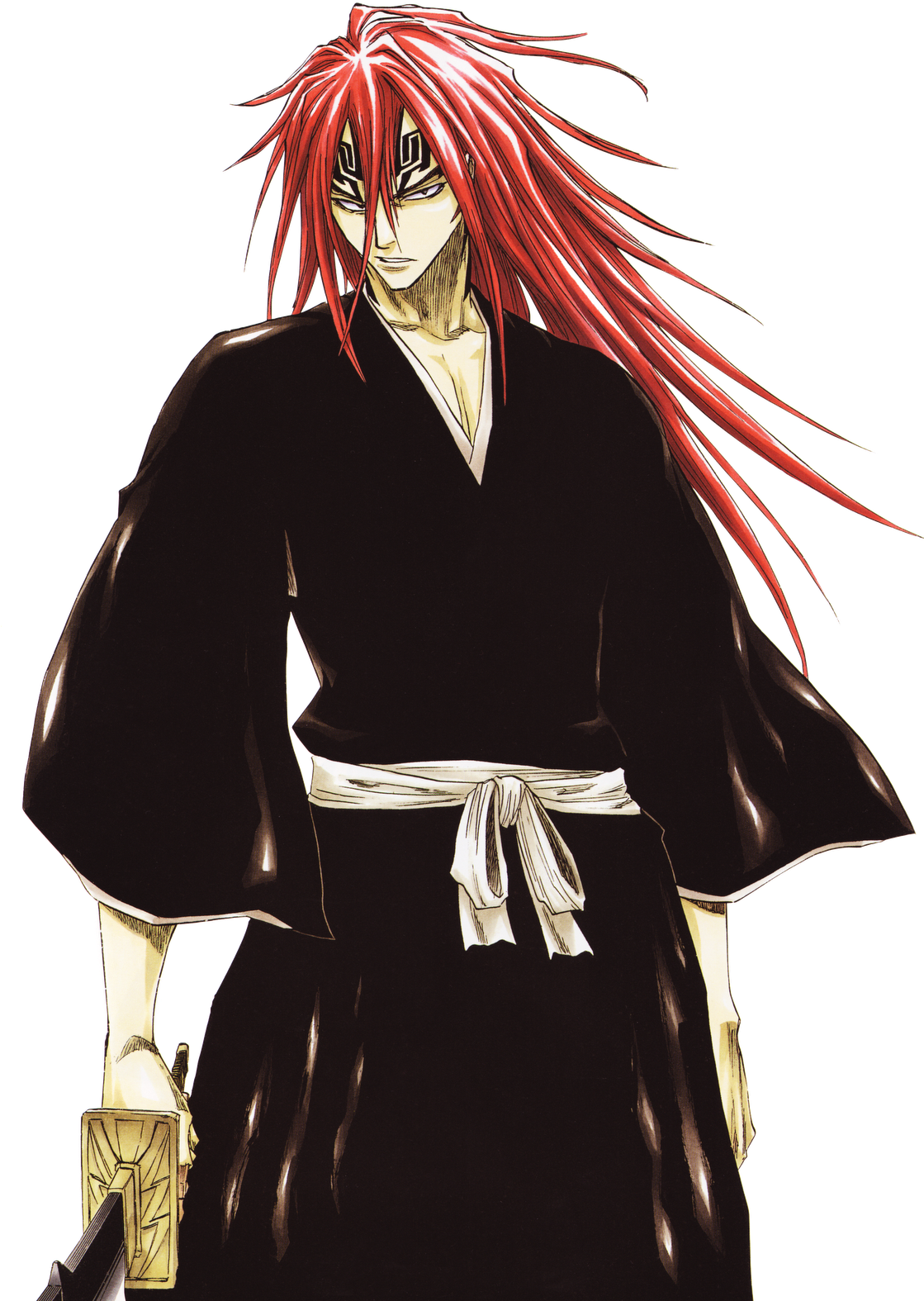 Png - Renji Abarai - Tite Kubo Renji (1121x1600), Png Download